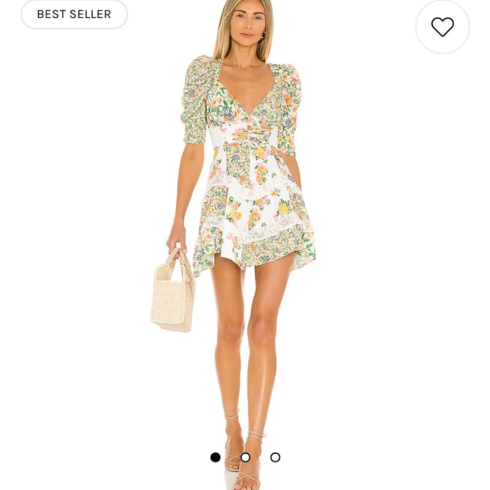 For Love and Lemons Rosalyn Mini Dress Size Small NWT